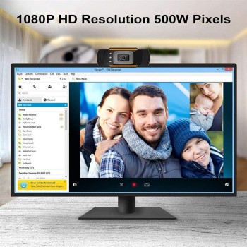 Dailindia HD USB Webcam with Microphone for Computers Laptop, Desktop PC Camera for Streaming, Video Chatting, Video Calling, Conferencing Video Recording Dailindia HD USB Webcam with Microphone for Computers Laptop, Desktop PC Camera for Streaming, Video Chatting, Video Calling, Conferencing Video Recording