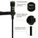 HUMBLE Dynamic Lapel Collar Mic Voice Recording Filter Microphone for Singing Youtube SmartPhones, Black