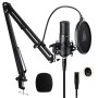 (Refurbished) MAONO AU-PM320S Professional XLR Condenser Microphone Kit, Cardioid Vocal Studio Recording Mic for Streaming, Voice Over, Project, Home-Studio
