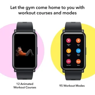 HONOR Watch ES AMOLED Touch Display) 95 Exercise Modes,  Automatic Exercise Recognition, 12 Animated Exercise Courses, Fast Charge, 
