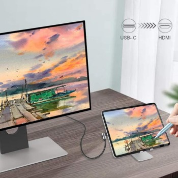 CableCreation Angle 90 Degree Usb Type C To Hdmi Cable 6Ft 4K@60Hz, Support Hdr 18Gbps Compatible With Macbook Pro Air 2020/2018, Ipad Air 2020, Ipad Pro, Lg G7/G8, Galaxy S22 Ultra/S20/S10, Grey CableCreation Angle 90 Degree Usb Type C To Hdmi Cable 6Ft 4K@60Hz, Support Hdr 18Gbps Compatible With Macbook Pro Air 2020/2018, Ipad Air 2020, Ipad Pro, Lg G7/G8, Galaxy S22 Ultra/S20/S10, Grey