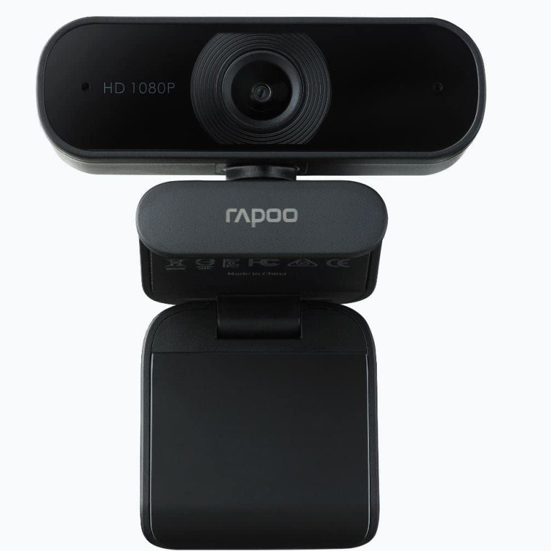 HD Webcam with Microphone, RAPOO C260 USB 1080P, Built-in Dual Noise Reduction Mics, 95-Degree Wide Angle, Zoom/Skype/Teams, Conferencing and Video Calls HD Webcam with Microphone, RAPOO C260 USB 1080P, Built-in Dual Noise Reduction Mics, 95-Degree Wide Angle, Zoom/Skype/Teams, Conferencing and Video Calls
