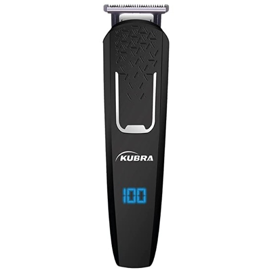 Kubra KB-5300 5 IN 1 Multifunctional Grooming Kit For Body Grooming, Beard & Moustache, Nose, Ear & Eyebrow, LED Display, 19 Length Setting, 90 minutes runtime and Fast Charging (Yellow)