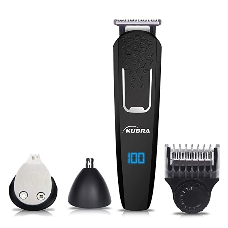 Kubra KB-5300 5 IN 1 Multifunctional Grooming Kit For Body Grooming, Beard & Moustache, Nose, Ear & Eyebrow, LED Display, 19 Length Setting, 90 minutes runtime and Fast Charging (Yellow) Kubra KB-5300 5 IN 1 Multifunctional Grooming Kit For Body Grooming, Beard & Moustache, Nose, Ear & Eyebrow, LED Display, 19 Length Setting, 90 minutes runtime and Fast Charging (Yellow)