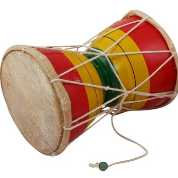 JUAREZ NDM6 Nawaab 6 Inch Damru Hand Percussion Handmade Indian Musical Instrument JUAREZ NDM6 Nawaab 6 Inch Damru Hand Percussion Handmade Indian Musical Instrument