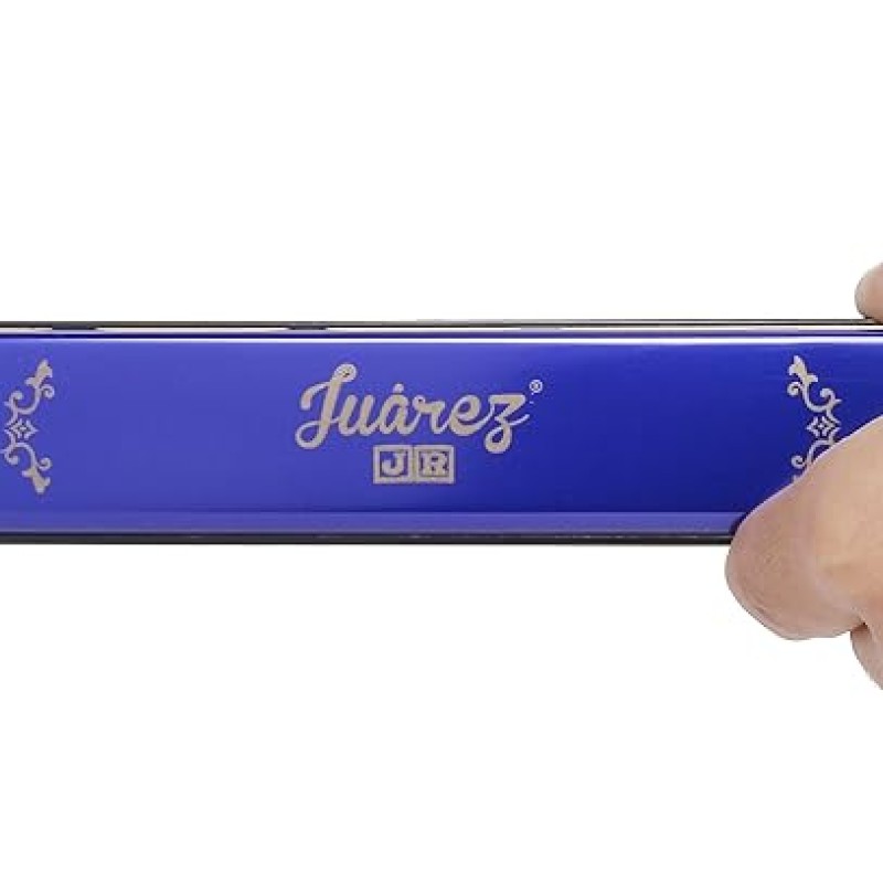 JUAREZ Junior JJ24HB 24 Holes Harmonica Key of C Scale | Mouth Organ | Cover - Aluminium | Comb - Abs | Reed � Brass JUAREZ Junior JJ24HB 24 Holes Harmonica Key of C Scale | Mouth Organ | Cover - Aluminium | Comb - Abs | Reed � Brass