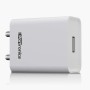 (Refurbished) Portronics Adapto 62 POR-1062 USB Wall Adapter with 2.4A Fast Charging Single USB Port Without Cable for All iOS and Android Devices (White)