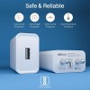 Portronics Adapto 62 POR-1062 USB Wall Adapter with 2.4A Fast Charging Single USB Port Without Cable for All iOS & Android Devices (White) Portronics Adapto 62 POR-1062 USB Wall Adapter with 2.4A Fast Charging Single USB Port Without Cable for All iOS & Android Devices (White)