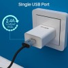 Portronics Adapto 62 POR-1062 USB Wall Adapter with 2.4A Fast Charging Single USB Port Without Cable for All iOS & Android Devices (White) Portronics Adapto 62 POR-1062 USB Wall Adapter with 2.4A Fast Charging Single USB Port Without Cable for All iOS & Android Devices (White)