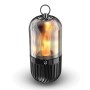 (Refurbished) iGear BeDazzle Flame Lamp Wireless Bluetooth Portable Speaker 5 Watts, Rechargeable, Fire Flame Atmosphere Effect HD Stereo (Black), 1 Year Free Replacement Warranty