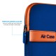 AirCase Laptop Bag Sleeve Case Cover for 39.62 cm (15.6-Inch) Laptop MacBook, Protective, Neoprene (Blue)