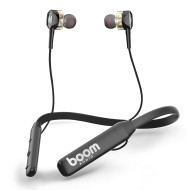 Boomaudio Boom - Duos Bluetooth Wireless in Ear Earphones with Mic (Black)