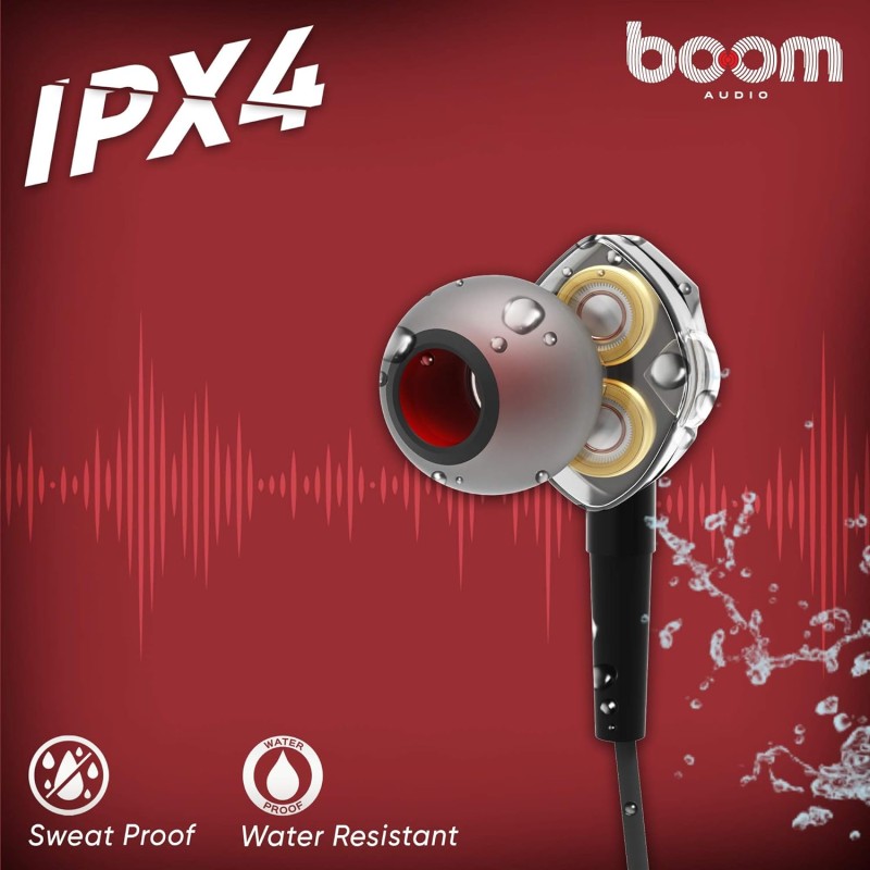 Boomaudio Boom - Duos Bluetooth Wireless in Ear Earphones with Mic (Black) Boomaudio Boom - Duos Bluetooth Wireless in Ear Earphones with Mic (Black)