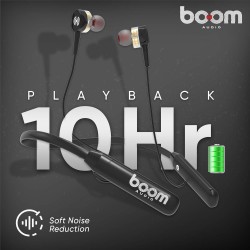 Boomaudio Boom - Duos Bluetooth Wireless in Ear Earphones with Mic (Black)