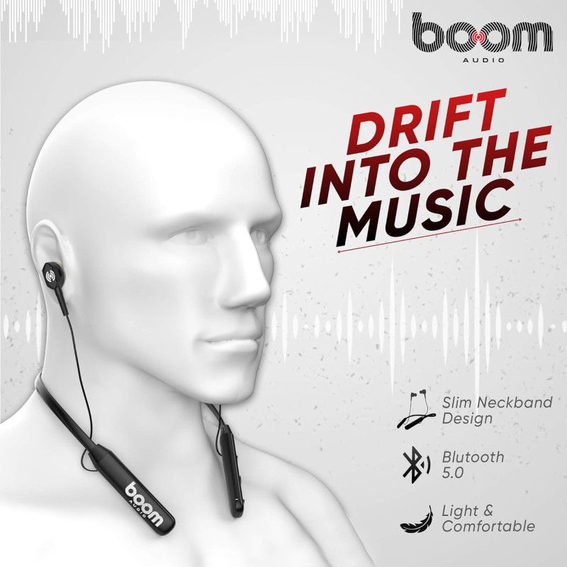 Boomaudio Boom - Duos Bluetooth Wireless in Ear Earphones with Mic (Black) Boomaudio Boom - Duos Bluetooth Wireless in Ear Earphones with Mic (Black)