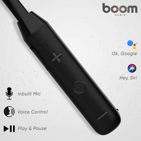 Boomaudio Boom - Duos Bluetooth Wireless in Ear Earphones with Mic (Black)