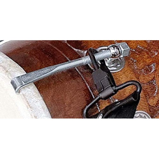 GT manufacturers Wooden Musical Instrument Dholak Drum Nuts & Bolt Carving Design1 With Full tool Kit (Brown)