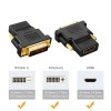 CableCreation DVI to HDMI Adapter, [1-Pack] Bi-Directional DVI Male to HDMI Female Converter, Support 1080P, 3D for PS3, PS4, TV Box, Blu-ray, Projector, HDTV