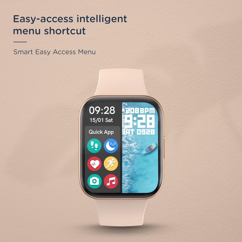 Pebble Pace Pro SmartWatch with 1.7� Bright HD Curved Display,Dedicated Dual Sensors for 24x7 SpO2,HR & BP Monitoring,Multiple Fitness Modes,IP68 Rated (Golden Black),Universal,PFB14 Golden Black Pebble Pace Pro SmartWatch with 1.7� Bright HD Curved Display,Dedicated Dual Sensors for 24x7 SpO2,HR & BP Monitoring,Multiple Fitness Modes,IP68 Rated (Golden Black),Universal,PFB14 Golden Black