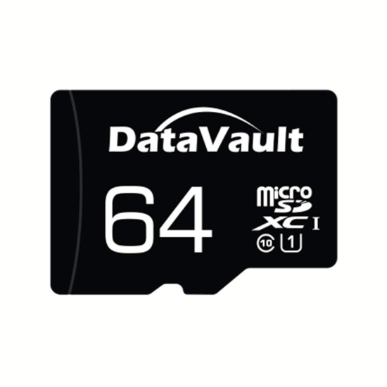 Data Vault 64GB Class 10 UHS1 U1 Memory Card with SD Adaptor