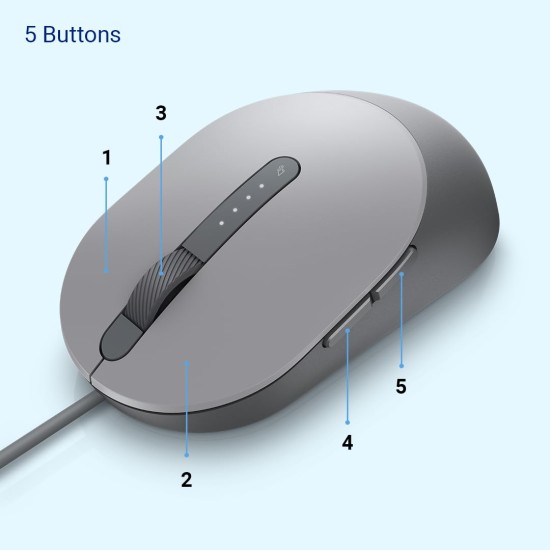 Dell MS3220 Wired Laser Mouse, Titan Grey