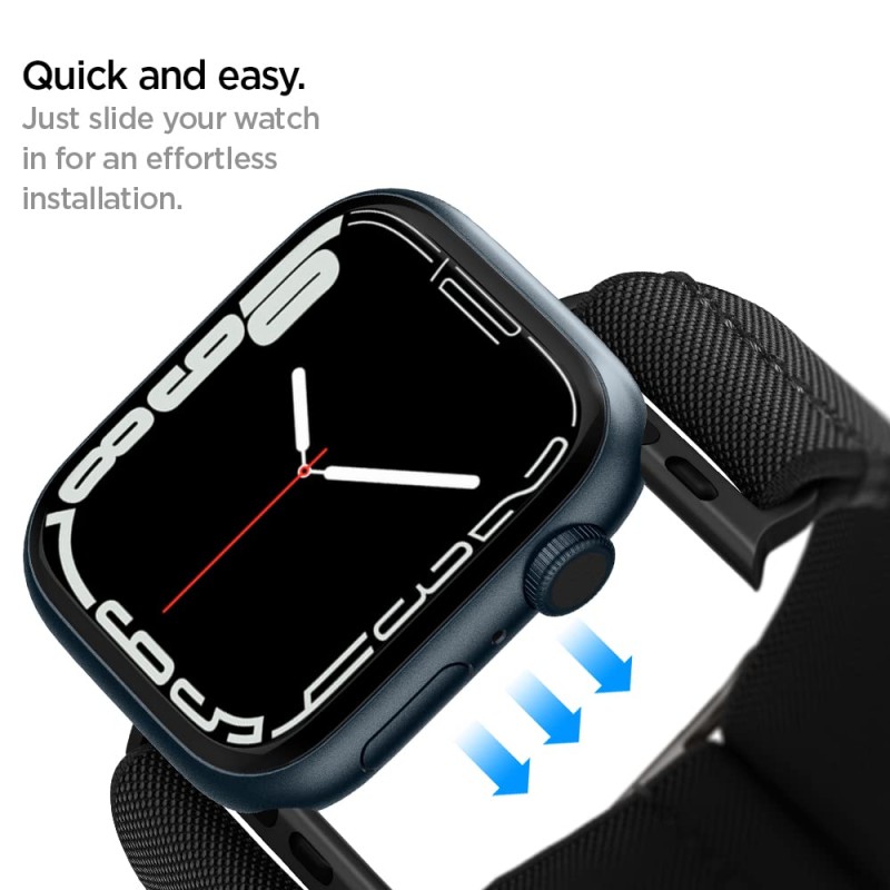 Spigen Strap Band for Apple Watch Ultra 3/2/1 49mm, Series 11/10 46mm, 9/8/7 45mm, SE3/SE2/SE/6/5/4 44mm, 3/2/1 42mm, Lightweight, Breathable(Lite Fit) - Black Spigen Strap Band for Apple Watch Ultra 3/2/1 49mm, Series 11/10 46mm, 9/8/7 45mm, SE3/SE2/SE/6/5/4 44mm, 3/2/1 42mm, Lightweight, Breathable(Lite Fit) - Black