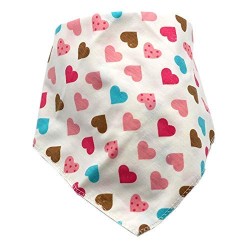 BabyGo Cotton Soft Adjustable Feeding Baby Bandana Bib Apron - Set of 5 (Random Color)