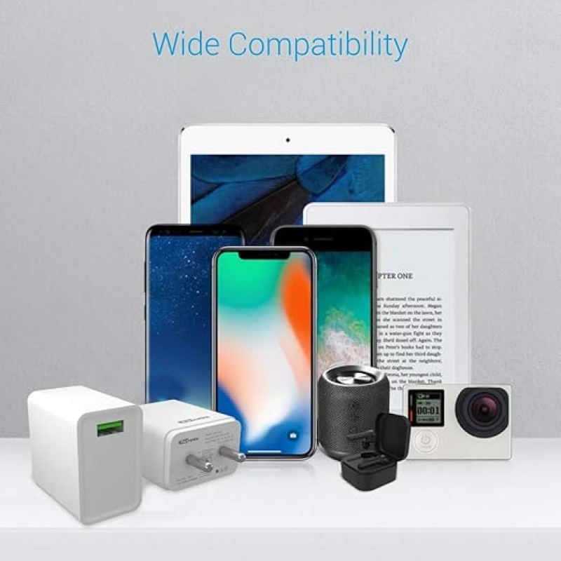 Portronics Adapto ONE POR-1103 3A Fast Charging Adapter with 3M Type C Cable (White)