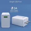 Portronics Adapto ONE POR-1103 3A Fast Charging Adapter with 3M Type C Cable (White)