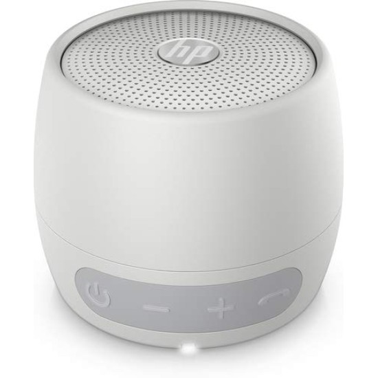 HP 360 Mono Portable Silver Bluetooth Speaker with Built-in Microphone Ip54 Dust and Water Resistance (2D801AA)