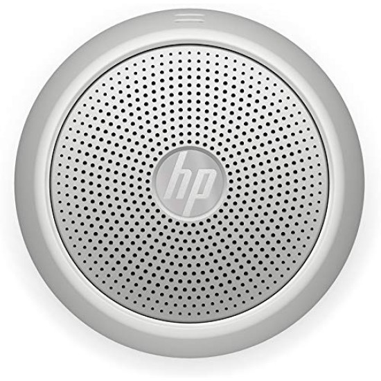 HP 360 Mono Portable Silver Bluetooth Speaker with Built-in Microphone Ip54 Dust and Water Resistance (2D801AA)