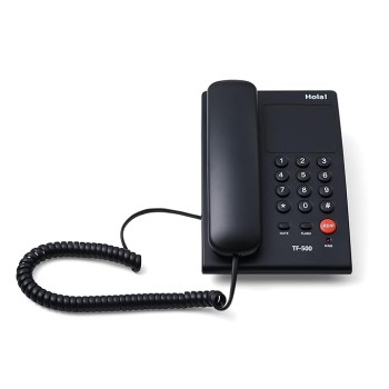 Hola ! TF-500 Basic Corded Landline Phone for intercom and EPABX Desk & Wall Mountable, Mute/Pause/Flash/Redial Function