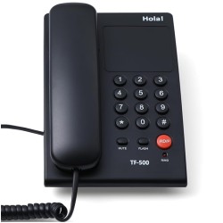 Hola ! TF-500 Basic Corded Landline Phone for intercom and EPABX Desk & Wall Mountable, Mute/Pause/Flash/Redial Function Hola ! TF-500 Basic Corded Landline Phone for intercom and EPABX Desk & Wall Mountable, Mute/Pause/Flash/Redial Function
