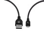 (Refurbished) FLiX (Beetel) USB to Lightning Nylon Braided Data Sync and 2A Fast Charging Cable, Made in India, 480Mbps Data Sync, Super strong and Durable Nylon Cable, 1 Meter Long USB Cable (Black)(XCD-L103)