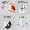 Wecool Moonwalk M2 in Ear True Wireless Earbuds with Smart Touch Control and High Bass HD Sound Quality IPX5 TWS Bluetooth Earphones with Digital Display (White) Wecool Moonwalk M2 in Ear True Wireless Earbuds with Smart Touch Control and High Bass HD Sound Quality IPX5 TWS Bluetooth Earphones with Digital Display (White)