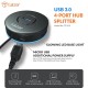 Tukzer 4-Ports USB A to USB 3.0 HUB with High-Speed Data Transfer & Fast Charging| Compatible for MacBook, Mac Mini, iMac Pro, Microsoft Surface, UltraBooks, Laptops, Notebooks & Desktops (Black)