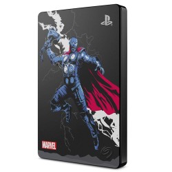 Seagate Game Drive for PS4 Marvel's Avengers LE - Thor 2TB External Hard Drive - USB 3.0, Metallic Gray, Officially Licensed Compatibility with PS4 (STGD2000305)