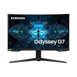 Samsung 32-inch(80cm) Odyssey G7 Gaming, 240 Hz, 1ms, 2K, Curved Monitor, HAS, WQHD, QLED, HDR600, G-Sync Compatible, 2560 x 1440 Pixels (LC32G75TQSWXXL, Black)