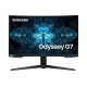 Samsung 32-inch(80cm) Odyssey G7 Gaming, 240 Hz, 1ms, 2K, Curved Monitor, HAS, WQHD, QLED, HDR600, G-Sync Compatible, 2560 x 1440 Pixels (LC32G75TQSWXXL, Black)