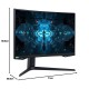 Samsung 32-inch(80cm) Odyssey G7 Gaming, 240 Hz, 1ms, 2K, Curved Monitor, HAS, WQHD, QLED, HDR600, G-Sync Compatible, 2560 x 1440 Pixels (LC32G75TQSWXXL, Black)
