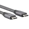 iEDS USB 3.1 Gen 2 Type C PD 20 Gbps 100W 5A 4K Video USB-C to USB-C Cable with E-Marker Chip 2M for Charging Adapter - Grey iEDS USB 3.1 Gen 2 Type C PD 20 Gbps 100W 5A 4K Video USB-C to USB-C Cable with E-Marker Chip 2M for Charging Adapter - Grey