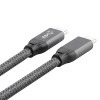 iEDS USB 3.1 Gen 2 Type C PD 20 Gbps 100W 5A 4K Video USB-C to USB-C Cable with E-Marker Chip 2M for Charging Adapter - Grey iEDS USB 3.1 Gen 2 Type C PD 20 Gbps 100W 5A 4K Video USB-C to USB-C Cable with E-Marker Chip 2M for Charging Adapter - Grey