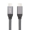iEDS USB 3.1 Gen 2 Type C PD 20 Gbps 100W 5A 4K Video USB-C to USB-C Cable with E-Marker Chip 2M for Charging Adapter - Grey iEDS USB 3.1 Gen 2 Type C PD 20 Gbps 100W 5A 4K Video USB-C to USB-C Cable with E-Marker Chip 2M for Charging Adapter - Grey