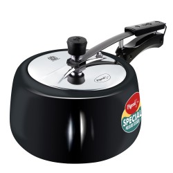 Pigeon by Stovekraft 3 Litre Special Plus Hard Anodised Inner Lid Induction Base Pressure Cooker (Black) BIS Certified