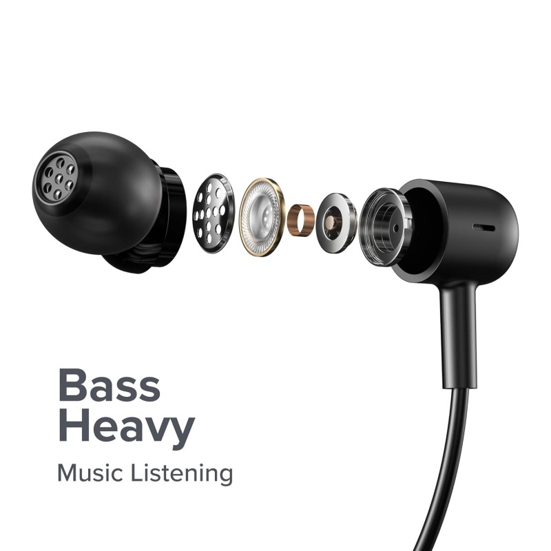 Redmi SonicBass Wireless In Ear Earphones with Mic Noise Cancellation, IPX4 Splash & Sweat Proof, Multi-Point Dual Pairing, Light-Weight Neckband, Bluetooth 5.0 & Up to 12 hrs of Playback Time (Black) Redmi SonicBass Wireless In Ear Earphones with Mic Noise Cancellation, IPX4 Splash & Sweat Proof, Multi-Point Dual Pairing, Light-Weight Neckband, Bluetooth 5.0 & Up to 12 hrs of Playback Time (Black)