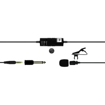 JBL Commercial CSLM20B Auxiliary Omnidirectional Lavalier Microphone With Battery For Content Creation, Voiceover/Dubbing, Recording (Black,Small) JBL Commercial CSLM20B Auxiliary Omnidirectional Lavalier Microphone With Battery For Content Creation, Voiceover/Dubbing, Recording (Black,Small)