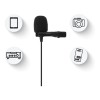 JBL Commercial CSLM20B Auxiliary Omnidirectional Lavalier Microphone With Battery For Content Creation, Voiceover/Dubbing, Recording (Black,Small)