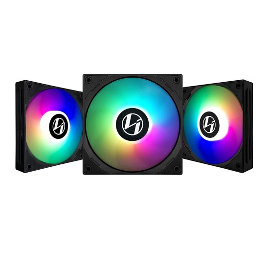 Lian Li ST120 RGB - Black | 120mm PWM ARGB Case Fan with ARGB Controller (Triple Pack) - G99.12STS3B.in