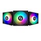 Lian Li ST120 RGB - Black | 120mm PWM ARGB Case Fan with ARGB Controller (Triple Pack) - G99.12STS3B.in