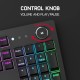 Redgear Shadow Blade Mechanical Keyboard with Drive Customization,Wired Spectrum Led Lights, Media Control Knob and Wrist Support(Black)